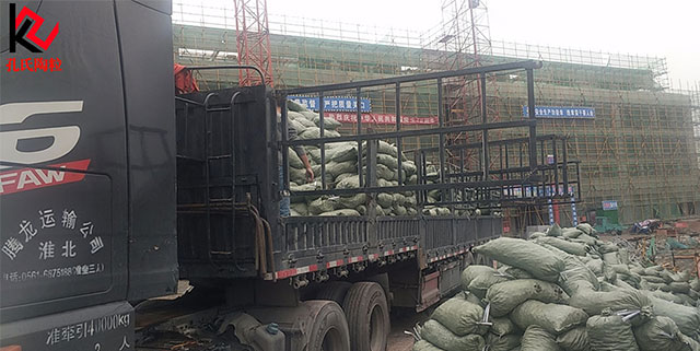 鄭州市鄭州新區某工地建筑回填陶粒